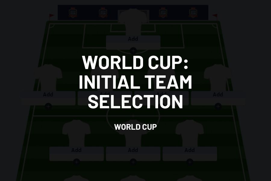 World Cup: Initial Team Selection – Confirmed