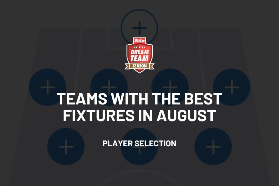 Teams with the best fixtures – August 2023