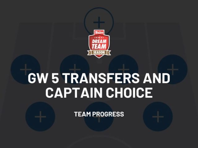 Protected: Game Week 5 Transfers & Captain Choice