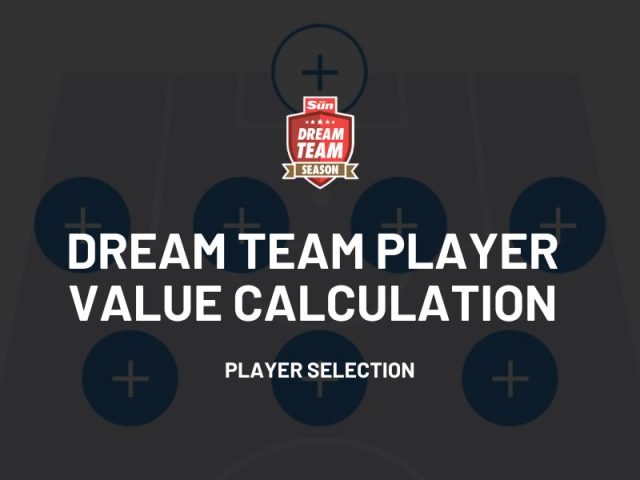 Dream Team Player Value Calculation